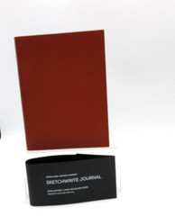 Sketch Write Sketchbook and Journal Leather Cover 4X6″ Graphic Image Terracotta