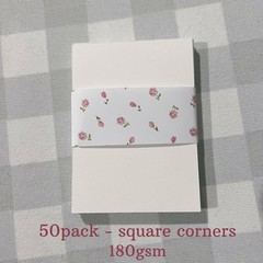 ACEO ATC Art Trading Card Blanks 50 Pack Square Corner Bulk – 2.5×3.5in 180gsm