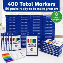 Washable Markers 400 Total Bulk Assorted Colors Kids Classrooms Swell