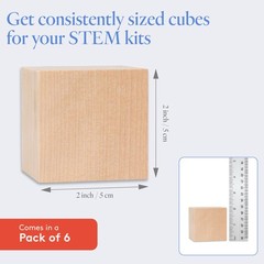Wood Cubes 2 inch Unfinished, Small Blocks, Crafts & Décor | Woodpeckers