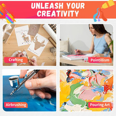 Stretched Canvas for Painting, 3″X3″, 4″X4″, 5″X7″, 9″X12″, Pack of 4, Pre-Prime