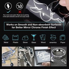 3PACK Liquid Chrome Marker Pump Model Silver Mirror DIY Highlight Multifunction