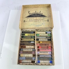 Vintage Grumbacher Soft Pastels Set No 2 Assorted Artists Colors 24 Count Box