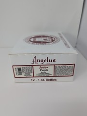 (12) 1 Oz Bottles Of Angelus Acrylic Leather Purple Paint New