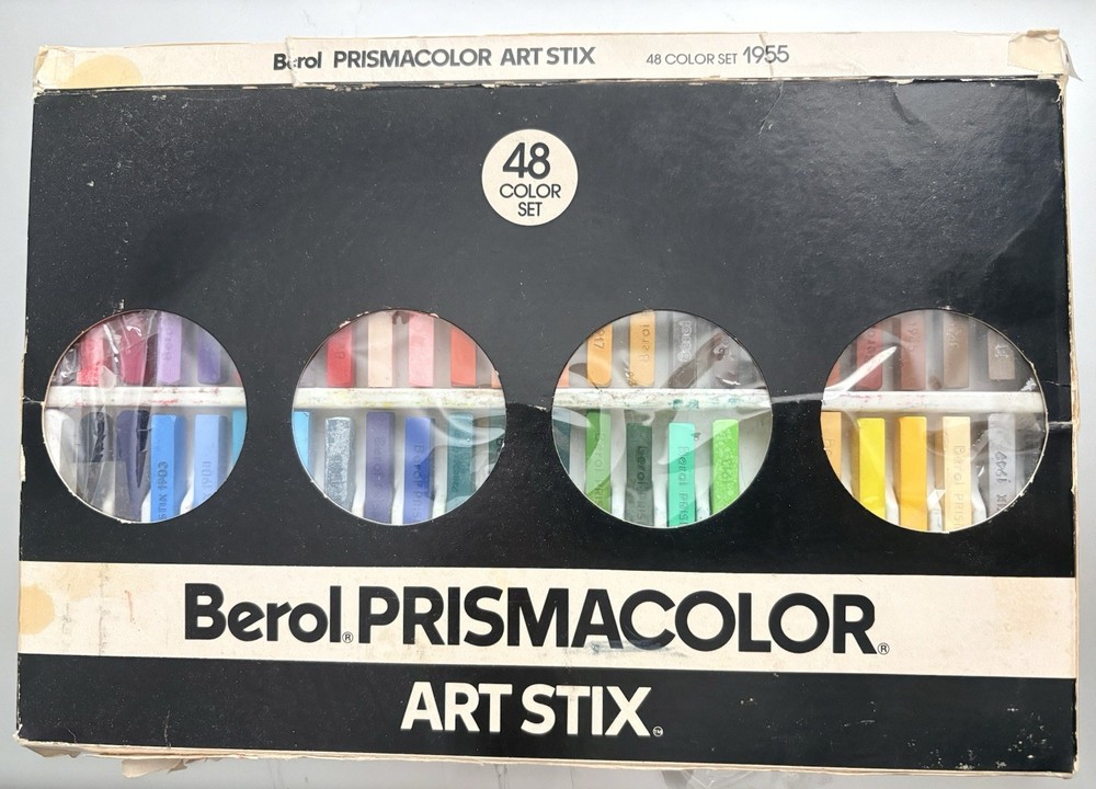 Berol Prismacolor Art Stix 1955. 47 Pieces Out of 48. Vintage