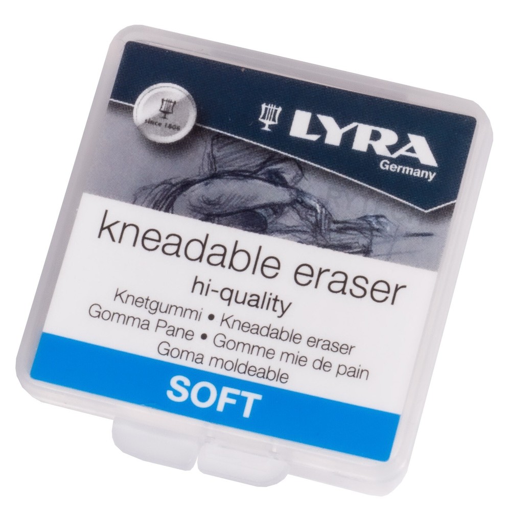 LYRA Artist’s Kneadable Putty Rubber Eraser in Re-Sealable Case Art Craft Soft