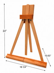 Masters Touch Beechwood Tabletop Easel Adjustable Artist Display Easel 22″