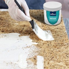 White Heavy Gesso Primer 28.2 oz Surface Prep Medium Acrylic Oil Paint