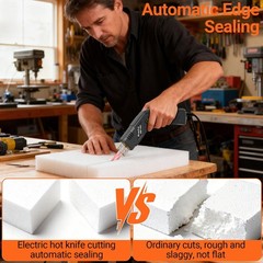 Electric Foam Cutter Hot Knife Digital Display 20 Temp Adjustable Preciva Tool
