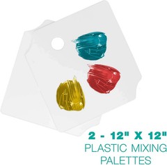 12″ X 12″ Autobody Filler Plastic Mixing Board/Palete (Pack of 2) – Also Useful