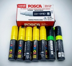 14 Pcs Lot UNI POSCA PC-8K Paint Marker Water Based Chisel Tip Multicolor 8mm