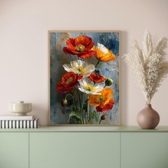 Paint by Numbers Kit for Adults,Attractive Flowers Paint by Number for Adul