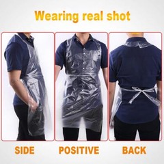 Disposable Aprons (50 Count), Plastic apron for Painting Party, Cooking