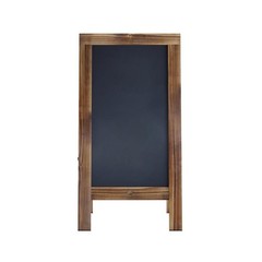 Pemberly Row 40×20 Freestanding Rustic Brown Wood A-Frame Chalkboard