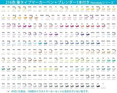 Ohuhu Honolulu Dual Tip Brush Markers 216 Colors 217pc Pro Alcohol Art Set