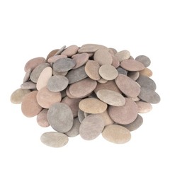 [About 94 PCS – 100 PCS](18 Pounds) Craft Rocks,Painting Rocks,2.1″-3.5″ Rive…