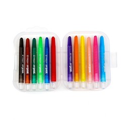 VERTEX Kindiart 12 Pcs Twistable Crayons Set Non-Toxic No Mess Color Sticks Kids