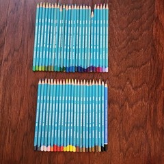 47 Derwent Watercolour Pencils Watercolor Colored Pencils England Light Blue