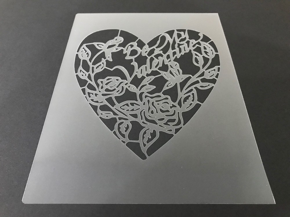 Valentines #14 Stencil 10mm or 7mm Thick, Crafts, Heart, Love, Cupid, Card