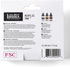 Professional Acrylic Ink, 1-Oz (30Ml), Iridescent Set, Set of 3