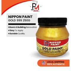 2 X Color Paint Acrylic Nippon Paint Interior Exterior Gold Paint 250g Fast Ship