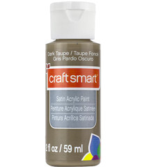 Craft Smart All-Purpose Satin Acrylic Paint 2 fl oz – Dark Taupe