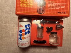 Vintage Badger Air Brush Set, Circa 1980 Accessories, Sealed, Model No 350 – NIB