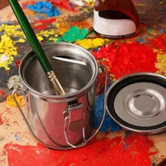 Paint Brush Washer Stainless Steel Airtight Brush Washer Leak Proof Painting