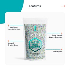 Holographic Silver Strands Glitter Paint Additive 100g (3.5oz) | Sparkle Glit…