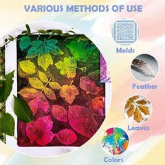 Gel Printing Pad with Brush – Reusable Gel Plate for Monoprinting, Stamping &…
