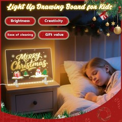 Lumiboard Led Drawing Board with 7 Colors,12″X8″ Acrylic Dry Colorful-Small 2