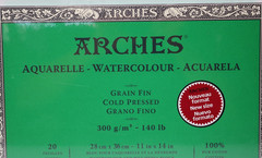 Arches Watercolor Paper Block, Cold Press, 11″ x 14″, 140 Pound 11″x14″ – NEW!