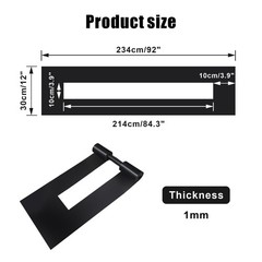 Eunika 4 x 92 Inch Parking Lot Line Stencil, 92.1 inches x 10 inches, Black