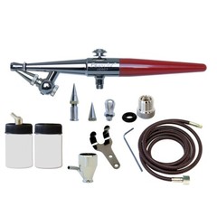 H-300R Paasche Airbrush System w/H-3AS, Compressor, Extra Bottles & Cleaning Kit