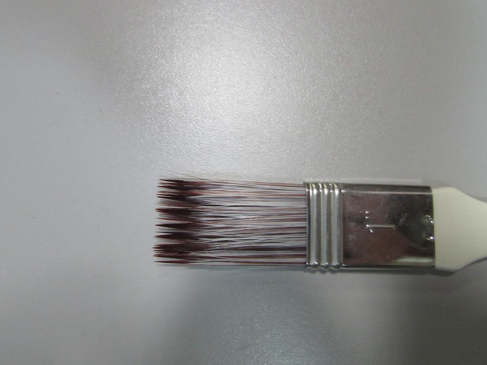 Tobgi Special Effect White and Brown Synthetic Mixture Hair Brush 1” F/shipping