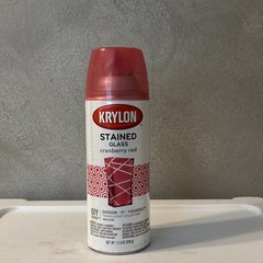 Krylon Stained Glass Spray Paint Cranberry Red 11.5 oz Aerosol Can…New Can.