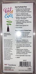 3 Tombow Fudenosuke Marker Hard Tip Brush Pen Pks/3 Neon Hard Tip Brush Pen Pks