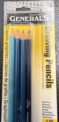 General’s Graphite Drawing Pencil Set – Lot of 6 Packs – HB, 3B, 5B, 6B