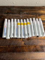 12 Pack Uni Paint Marker PX-30 Broad Line Opaque Oil Base White Yellow