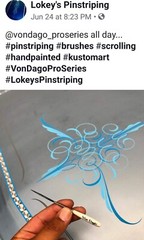 PREMIUM Pro Series Scrolling & Pinstriping 5 BRUSH SET ~ *Professionals Choice*