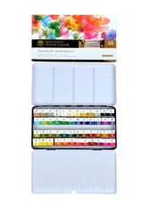 48 Count Assorted Solid Paint Set 48 Colors Portable Half Pan For Outdoors