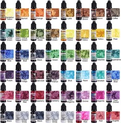 LET’S RESIN 48pcs Concentrated Alcohol Ink Set, Vibrant Colors Alcohol-Based …