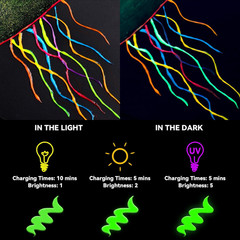 Glow in the Dark Fabric Paint – 20 Colors (1 Fl.Oz. Each) 3D Long-Lasting, Lumin