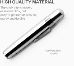 RALIS 2 Packs Aluminum Alloy Chalks Holder, For 1 Count (Pack of 2), Silver