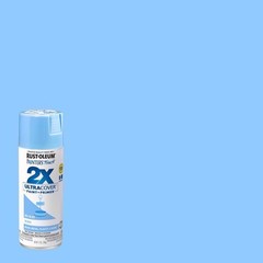 Rust-Oleum 249093 2X Ultra Cover Gloss Spa Blue Spray Paint 12 oz. (Pack of 6)