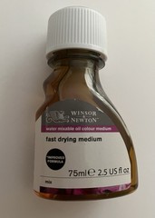 Lot Of 2 Winsor Newton Water Mixable Oil Color Medium Fast Drying Medium 75ml.