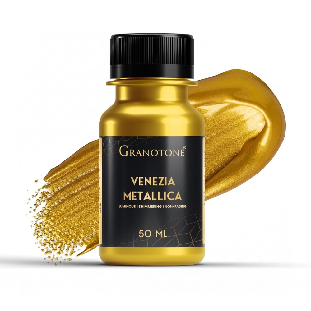 GRANOTONE Metallic Gold Acrylic Paint 1.69 fl oz 50 ml Gold 50ml