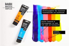 Liquitex Basics Fluorescent Pink Acrylic Paint 4 Oz Pack for All Artists