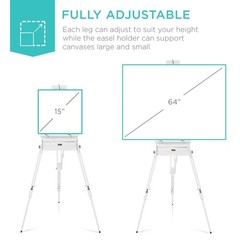 Art Easel for Painting, Portable Wooden Adjustable Artist Tripod with Sketch …