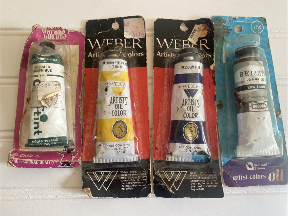 Vtg Deadstock Oil Color Paints – Weber , Skylight Craftint